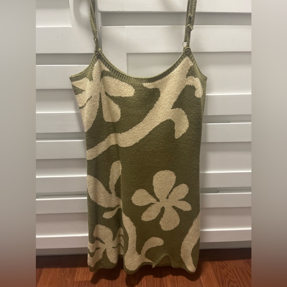 Spaghetti strap knit dress
